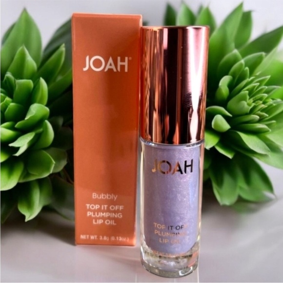 JOAH Top It Off Plumping Lip Oil - Purple NIB - Picture 3 of 13